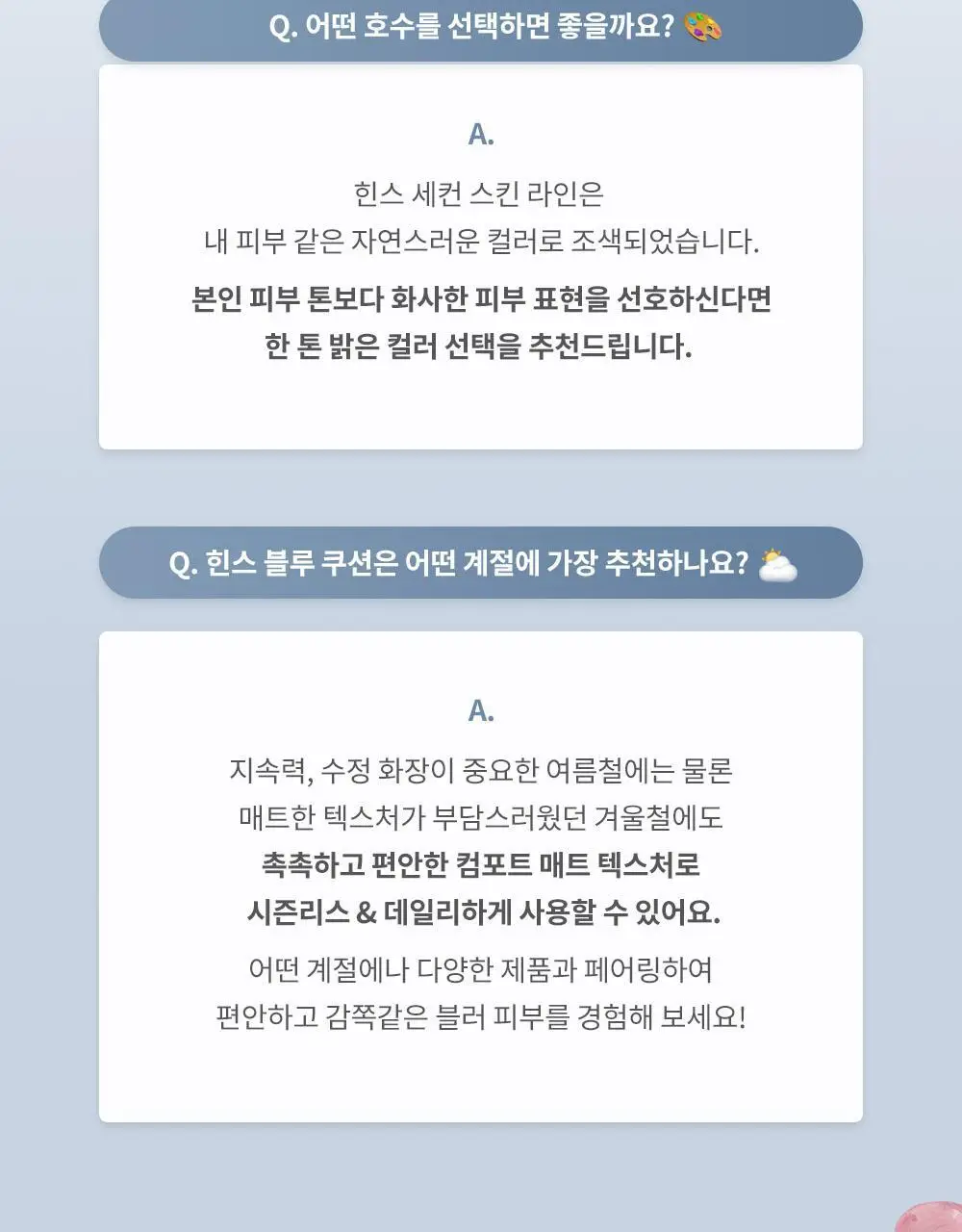 [크림치크 본품 증정] 힌스 메쉬 매트 쿠션 한정 기획 (+리필+크림치크)(오드스프링에디션) 상세페이지 42